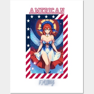 Patriotic Halo Fairy Posters and Art